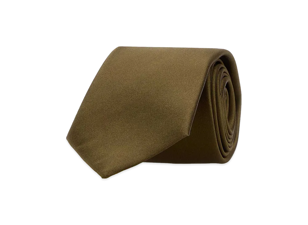 Saint Laurent Sage Satin Tie "Green"