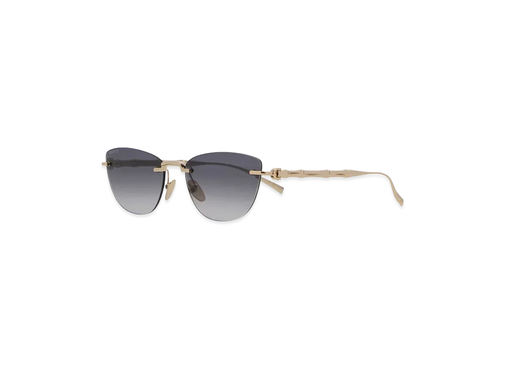 GUCCI Women's Metal Sunglasses "Gold"