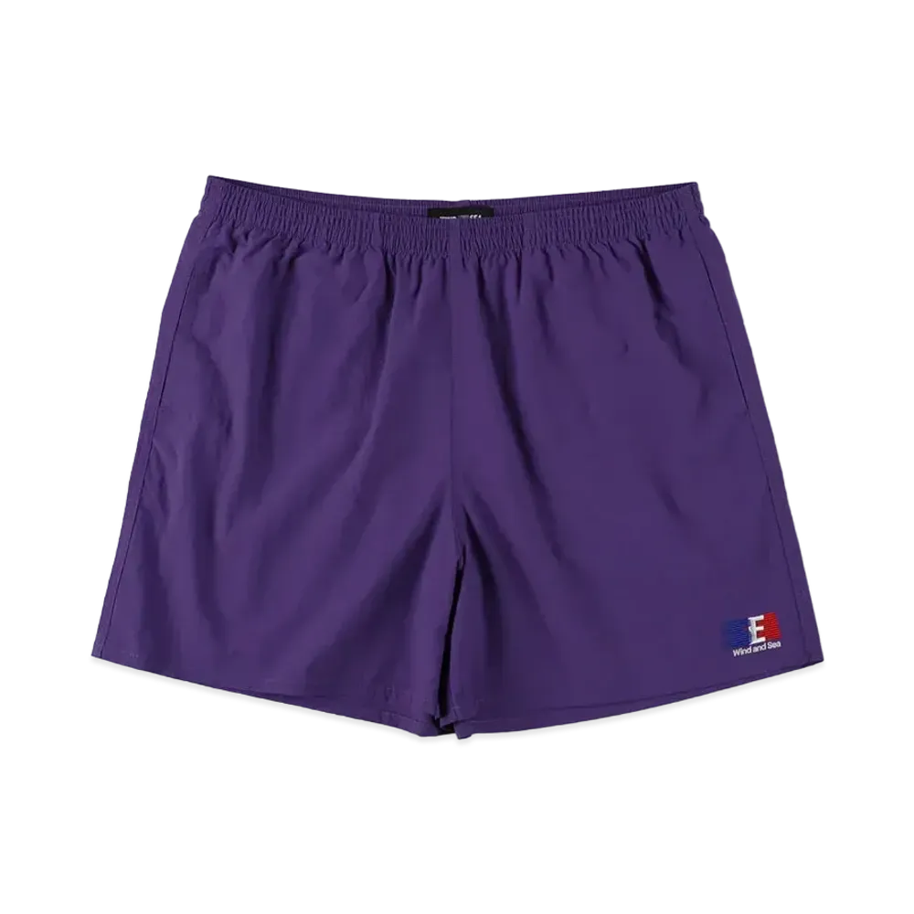 WIND AND SEA tricolore Slide Sea Nylon Short "Purple"