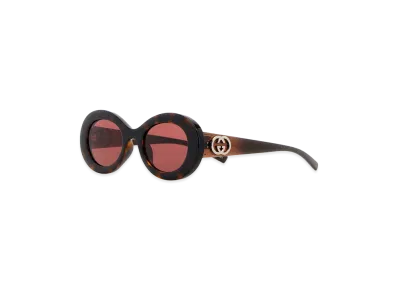 GUCCI Women's Acetate Sunglasses "Brown"