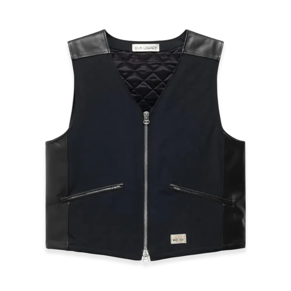 Stussy x Our Legacy Work Shop Vest "Black Nylon Cordura"
