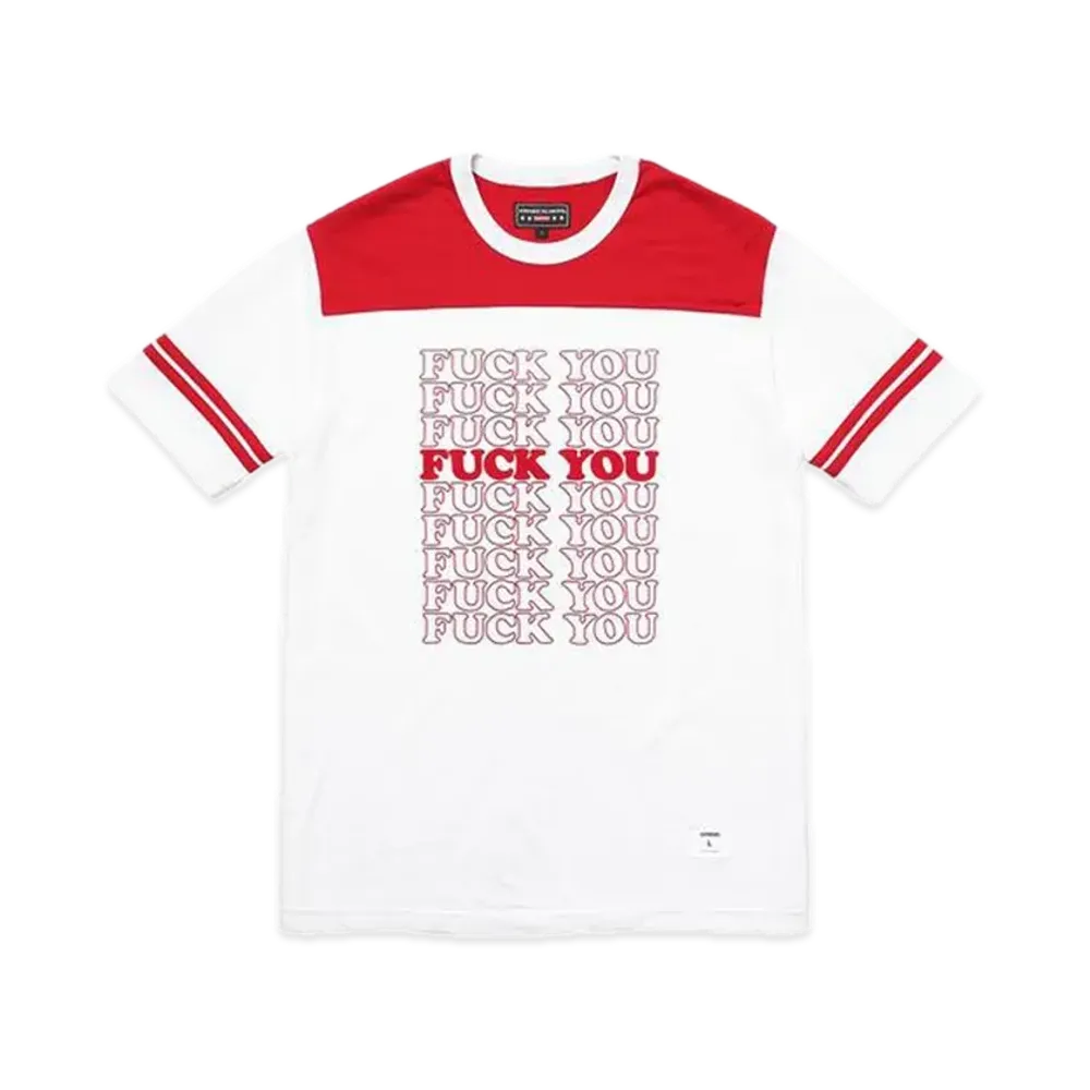 Supreme x HYSTERIC GLAMOUR Fuck You Football Tee "White"