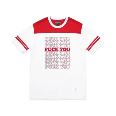 Supreme x HYSTERIC GLAMOUR Fuck You Football Tee "White"