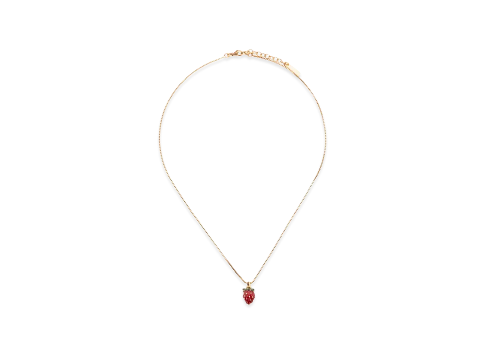 Saint Laurent Women's Collier Fin Pendenti "Dorevertrouge"