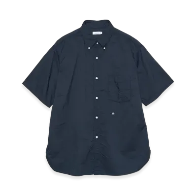 nanamica Button Down Wind S/S Shirt "DarkNavy"