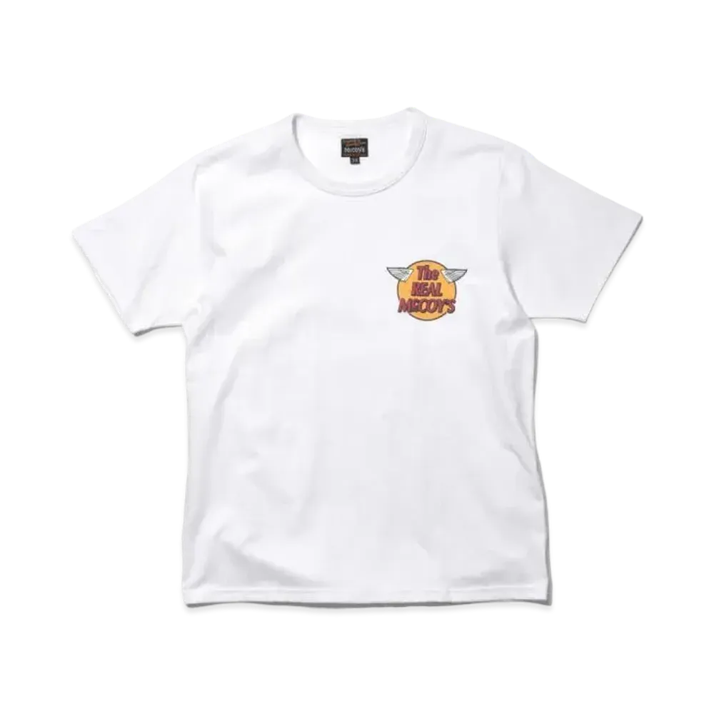 THE REAL McCOY'S Logo Tee S/S "White"