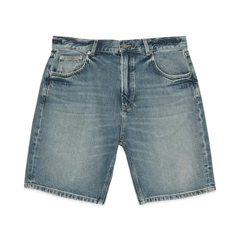 ZARA x Bad Bunny Benito Antonio Straight Fit Denim Bermuda Pants "Medium Blue"