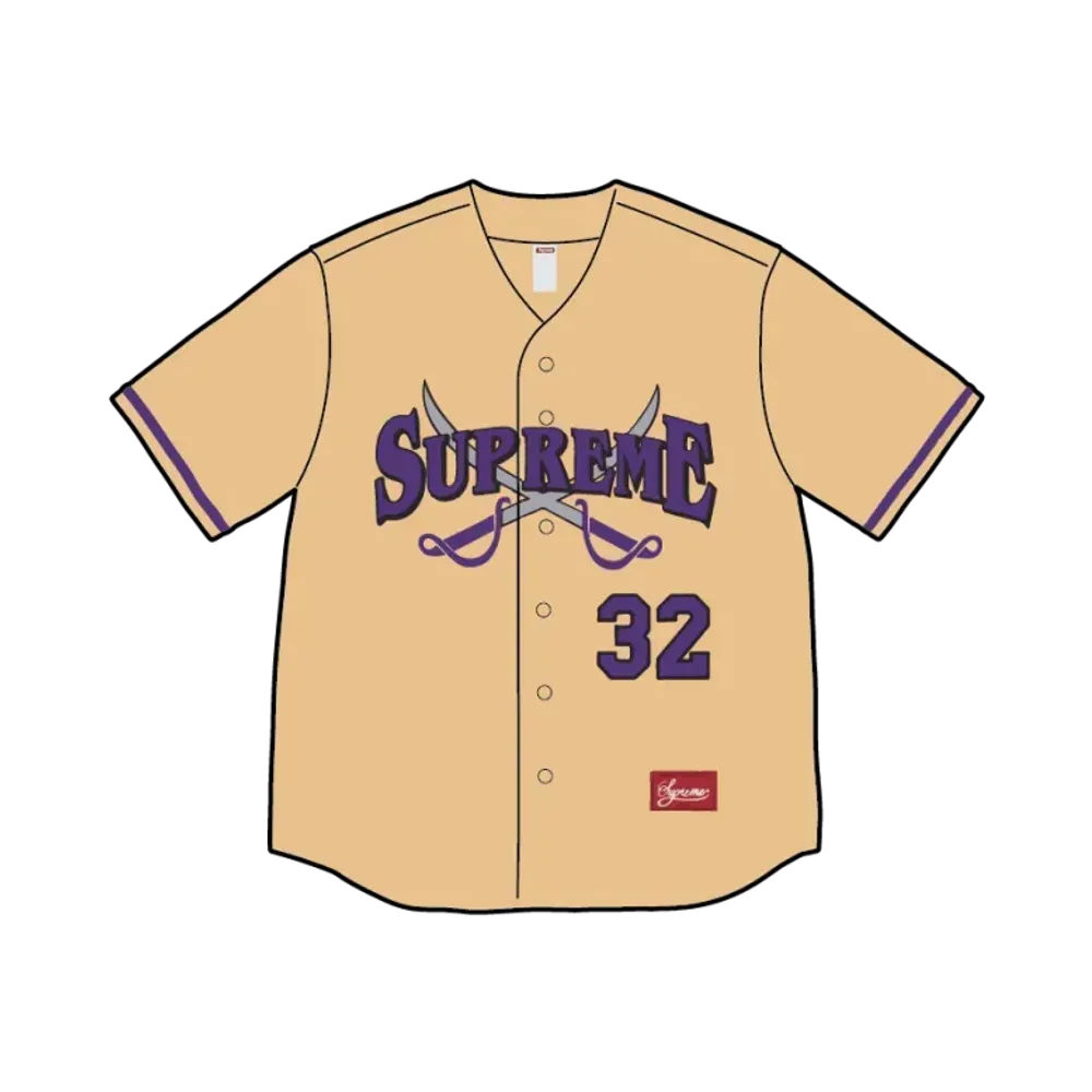 Supreme Swords Baseball Jersey "Gold"