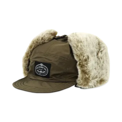 POLeR Fight Nylon Fur Flap Cap "Brown"