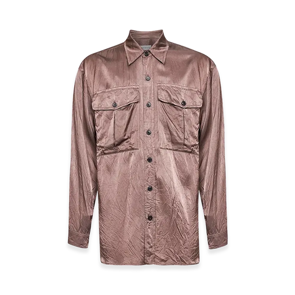 DRIES VAN NOTEN Calendo Shirt With Patch Pockets "Rose"