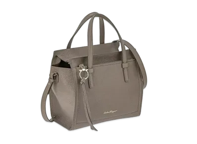 Salvatore Ferragamo Double Handle Bag (S) "Caraway Seed"