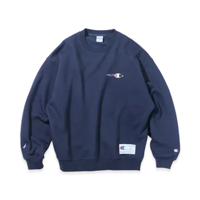 Champion x NAUTICA Embroidered Sweatshirt "Navy"