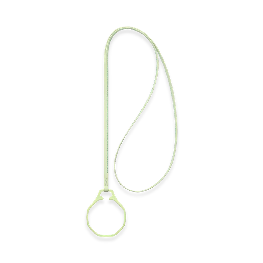 Swatch Royal Pop Leather Lanyard Blaue Acht "Light Green"