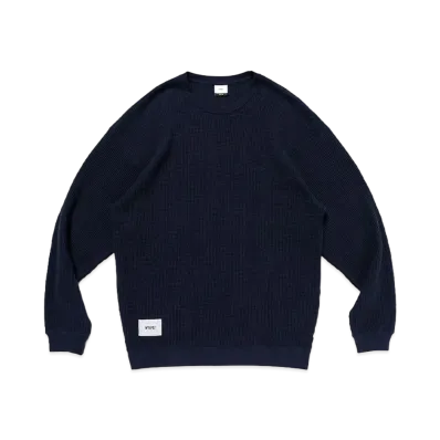 WTAPS Waffle / LS / Cotton "Navy"