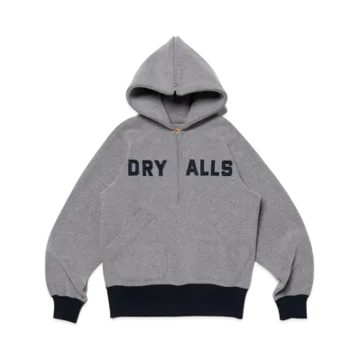 HUMAN MADE FLEECE HALF-ZIP HOODIE "Grey"