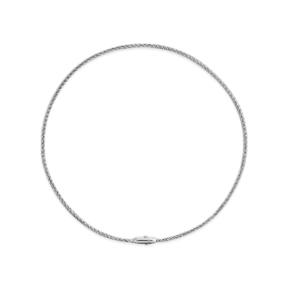 Bottega Veneta Intreccio Necklace "Silver"