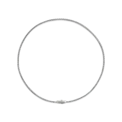 Bottega Veneta Intreccio Necklace "Silver"