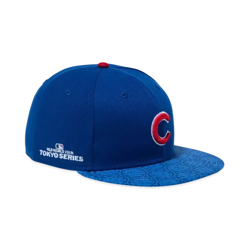 NEW ERA MLB Tokyo Series 2025 9Fifty Chicago Cubs World Tour Tokyo 2025 Side Patch Print Visor "Light Royal"