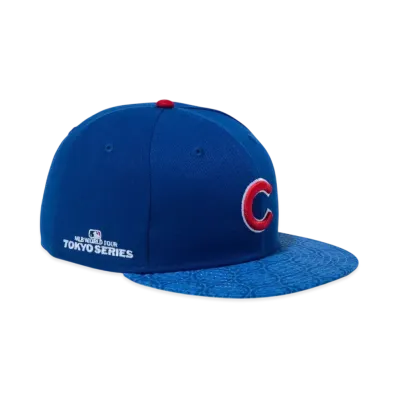NEW ERA MLB Tokyo Series 2025 9Fifty Chicago Cubs World Tour Tokyo 2025 Side Patch Print Visor "Light Royal"