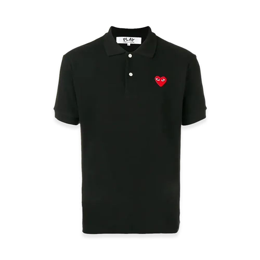 PLAY COMME des GARCONS Piquet Polo Shirt "Black"