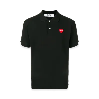 PLAY COMME des GARCONS Piquet Polo Shirt "Black"