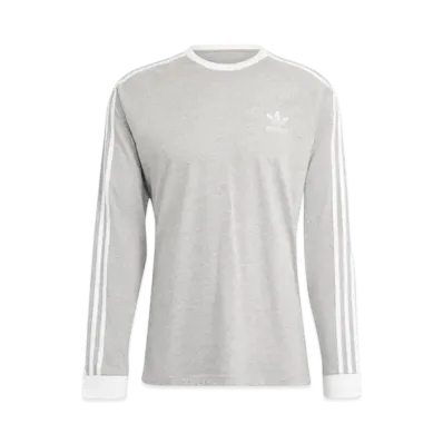 adidas Adicolor Classics Three Stripes Long Sleeve T-Shirt "Medium Gray Heather"