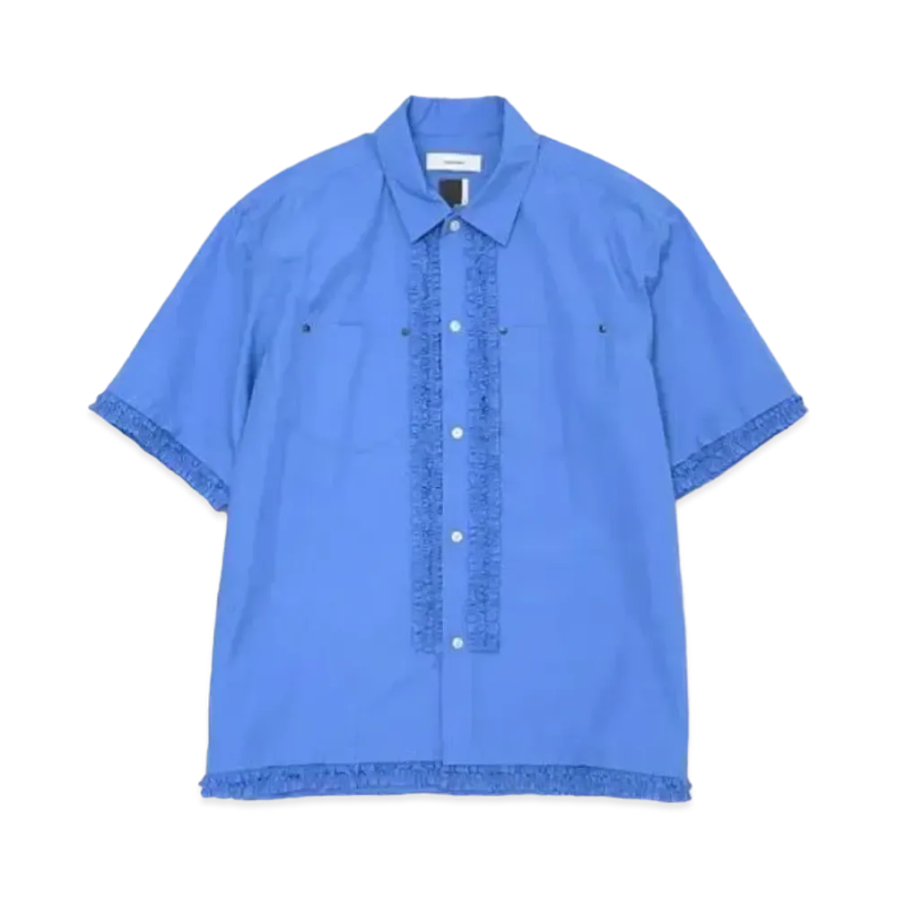 FACETASM Frill Short Sleeve Shirt "Light Blue"
