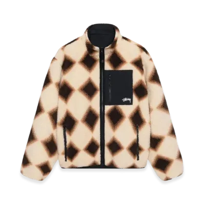 Stussy Sherpa Reversible Jacket "Tan"