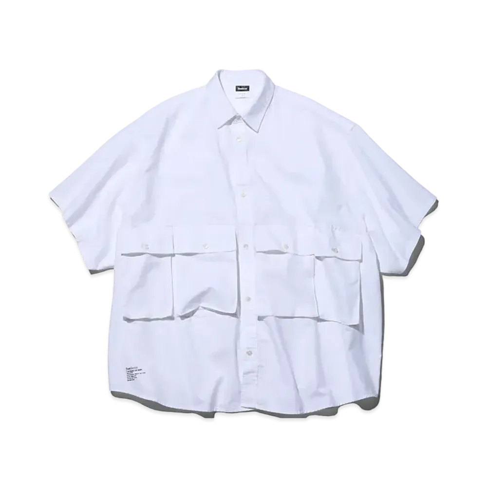 Freshservice Oxford Flap Pocket S/S Shirt "White"