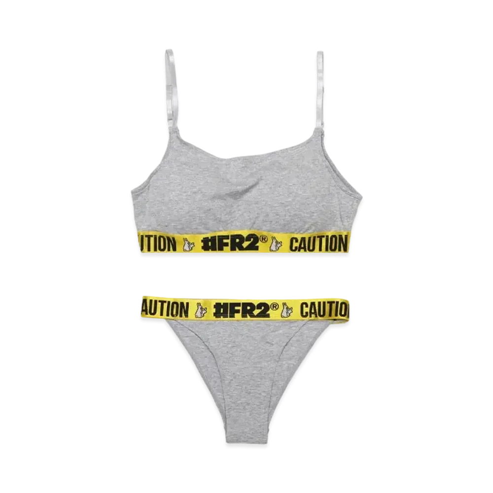 FR2 Wireless Sports Bra & Bikini Set "Gray"