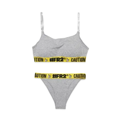 FR2 Wireless Sports Bra & Bikini Set "Gray"