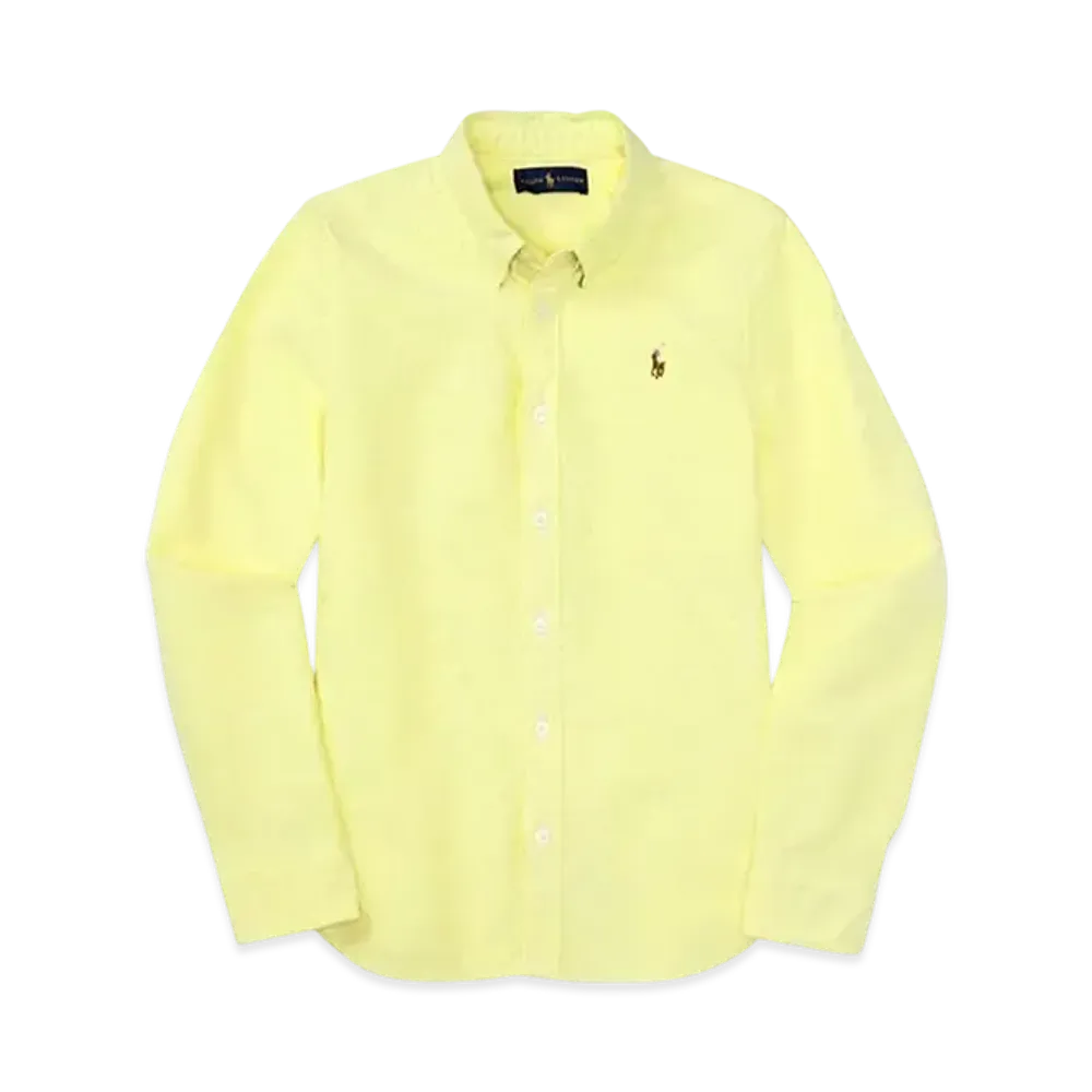 Polo Ralph Lauren Kids Cotton Oxford Shirt "Yellow"