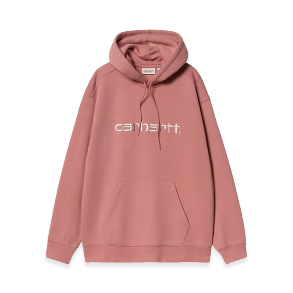 Carhartt WIP Women's Hooded Sweatshirt "Dusty Rose/Moonbeam"