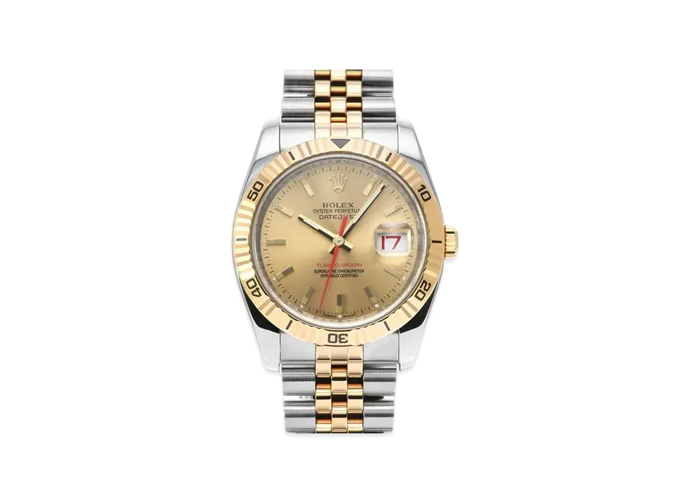 ROLEX Datejust Turn-O-Graph "Champagne/Stainless Steel/Yellow Gold"