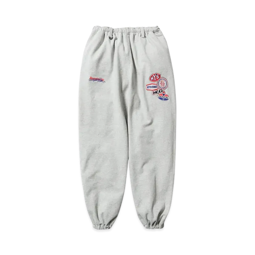 HYSTERIC GLAMOUR x Genzai Collage Wide Sweat Pants "Gray"