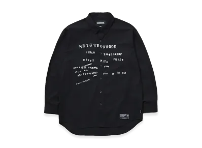 NEIGHBORHOOD Typographic Shirt LS "Black"