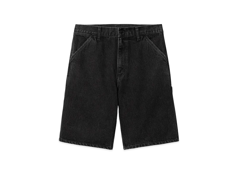 Carhartt WIP Single Knee Short "Black(Stone Washed)"