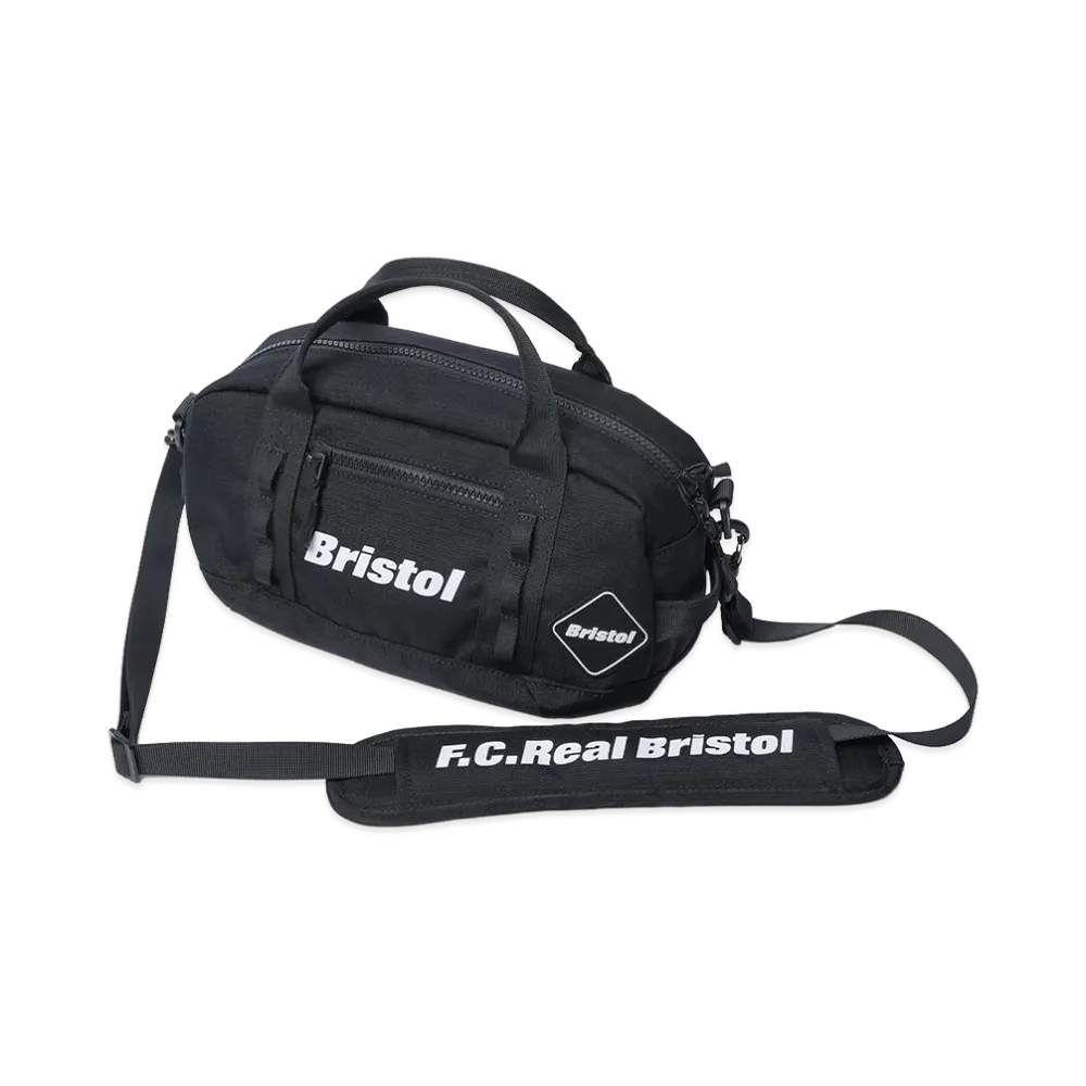F.C.Real Bristol Cordura Ripstop Mini Duffle Bag "Black"