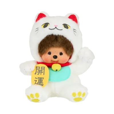 Sekiguchi Maneki-neko Monchhichi S Size White