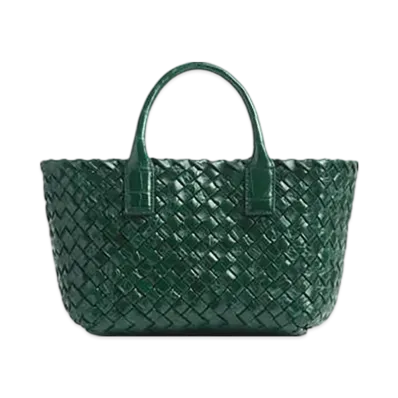 Bottega Veneta Mini Cabat "Emerald Green"