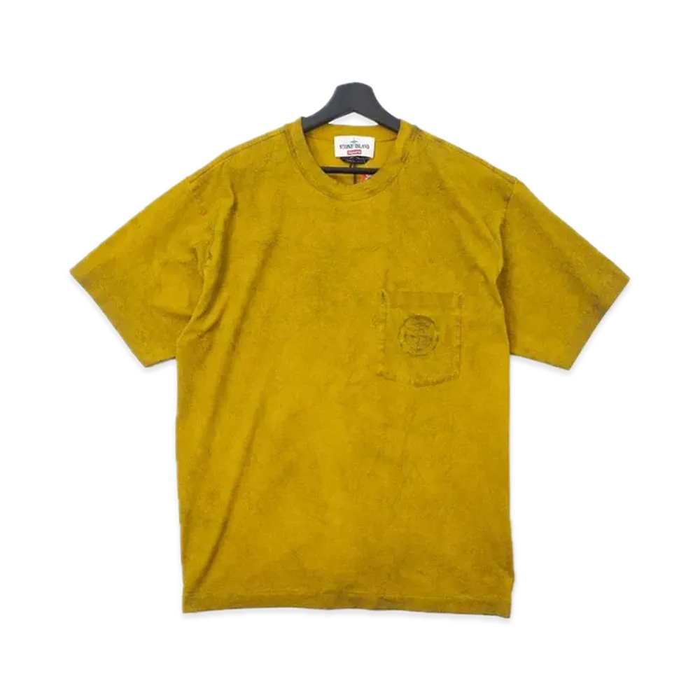 Supreme x Stone Island Pocket Tee "Olive"