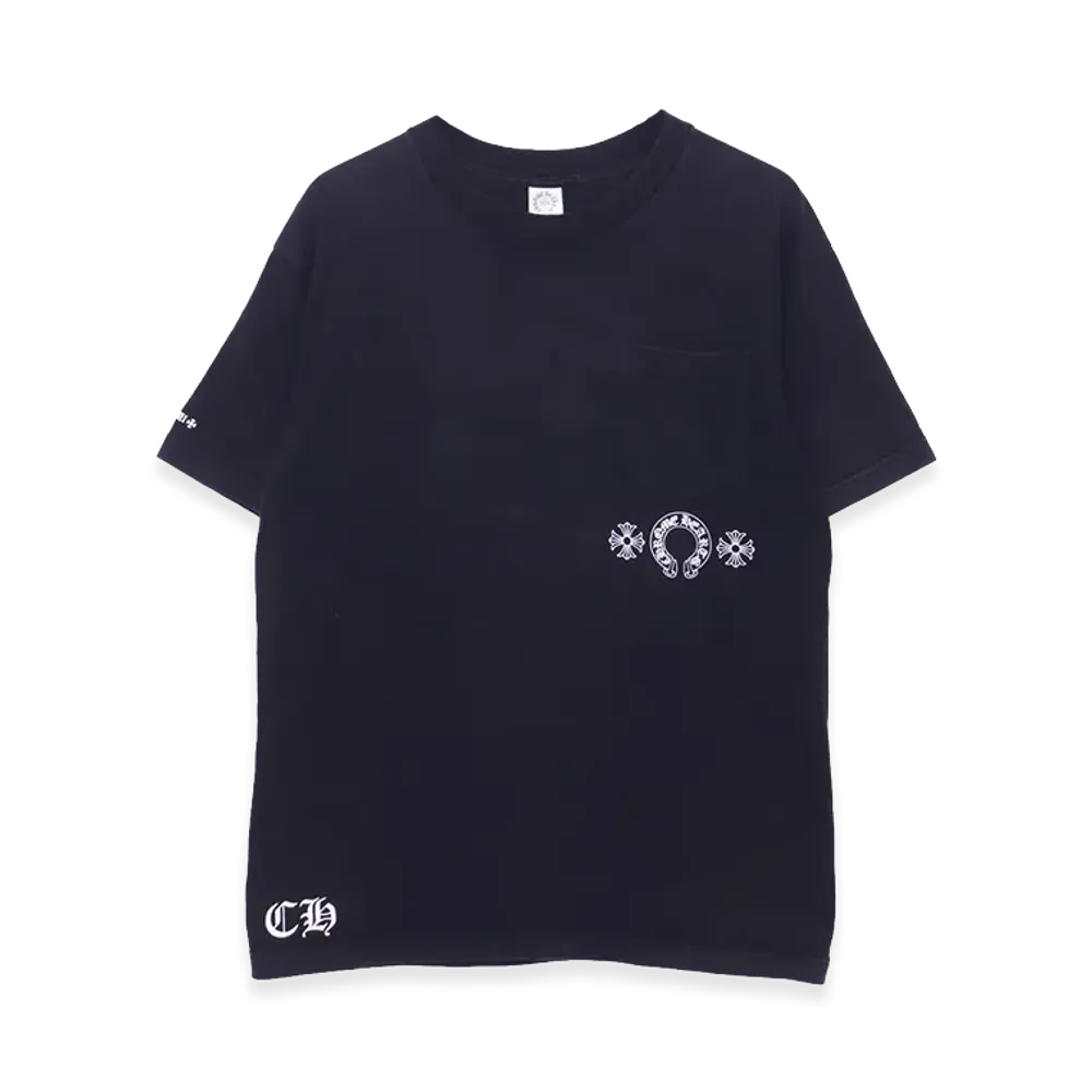 Chrome Hearts Scroll CH Plus Horseshoe Pocket S/S T-Shirt "Black"
