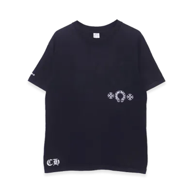 Chrome Hearts Scroll CH Plus Horseshoe Pocket S/S T-Shirt "Black"