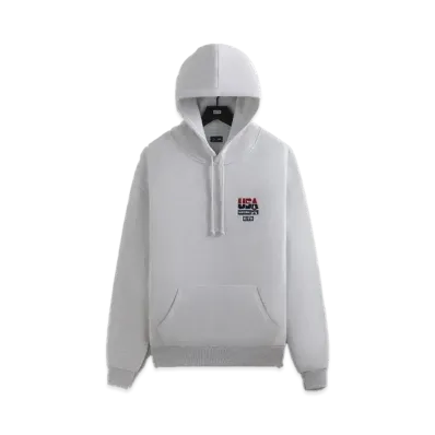 Kith x USA Basketball Vintage Nelson Hoodie "Light Heather Grey"