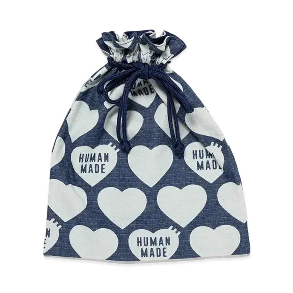 HUMAN MADE Drawstring Bag Large "Indigo"