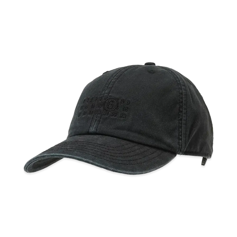 MM6 Maison Margiela Hat "Washed Black"