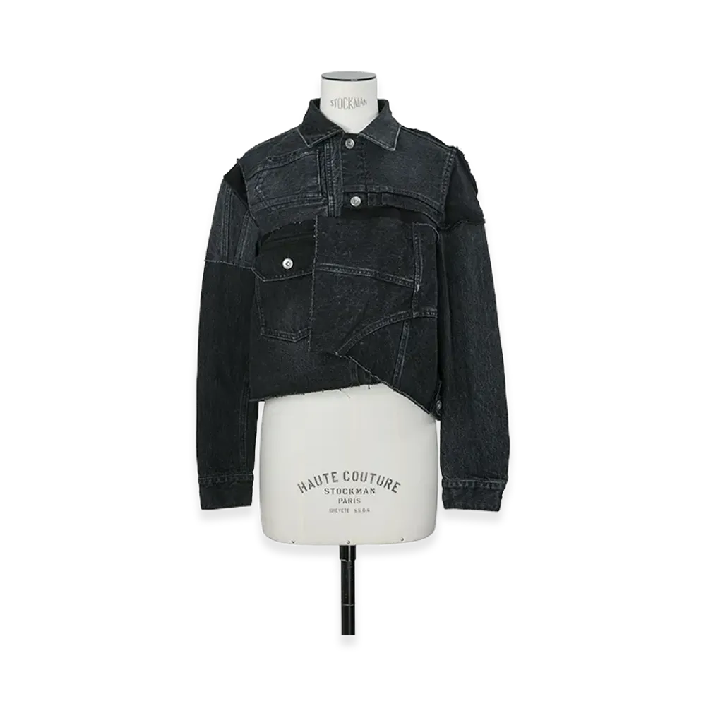 sacai Women's Denim Jacket "Black"