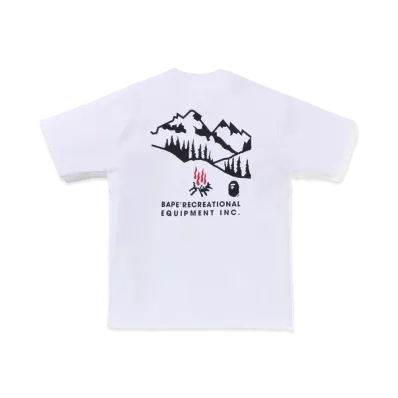 A BATHING APE A Camping Ape One Point Tee "White"