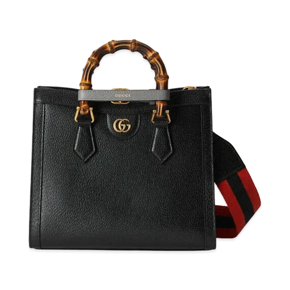 GUCCI Gucci Diana Small Tote Bag "Black Leather"