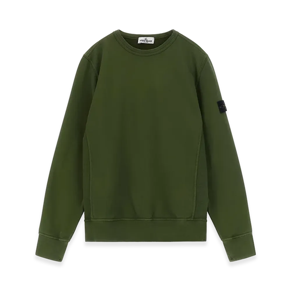 Stone Island Kids badge Logo Sweatshirt "Green"